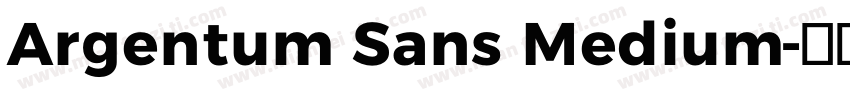 Argentum Sans Medium字体转换